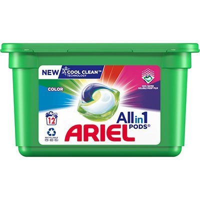 Ariel All in 1 pods liquid laundry detergent caps color small