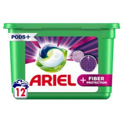 Ariel All in 1 pods liquid laundry detergent caps extra fibre protection