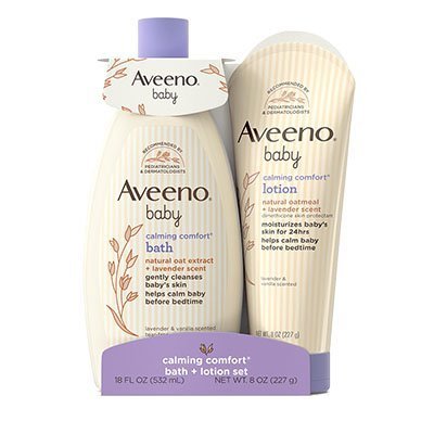 Aveeno Baby Calming Comfort Bath + Lotion Set