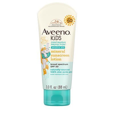 Aveeno Kids Continuous Protection Lotion Sunscreen with Broad Spectrum