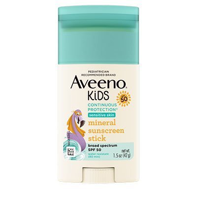 Aveeno Kids Continuous Protection Mineral Sunscreen Stick with Broad Spectrum