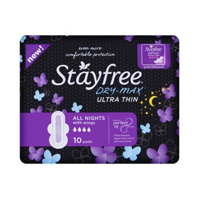 Stayfree Ultra Thin Overnight Dry Max 10S - Case